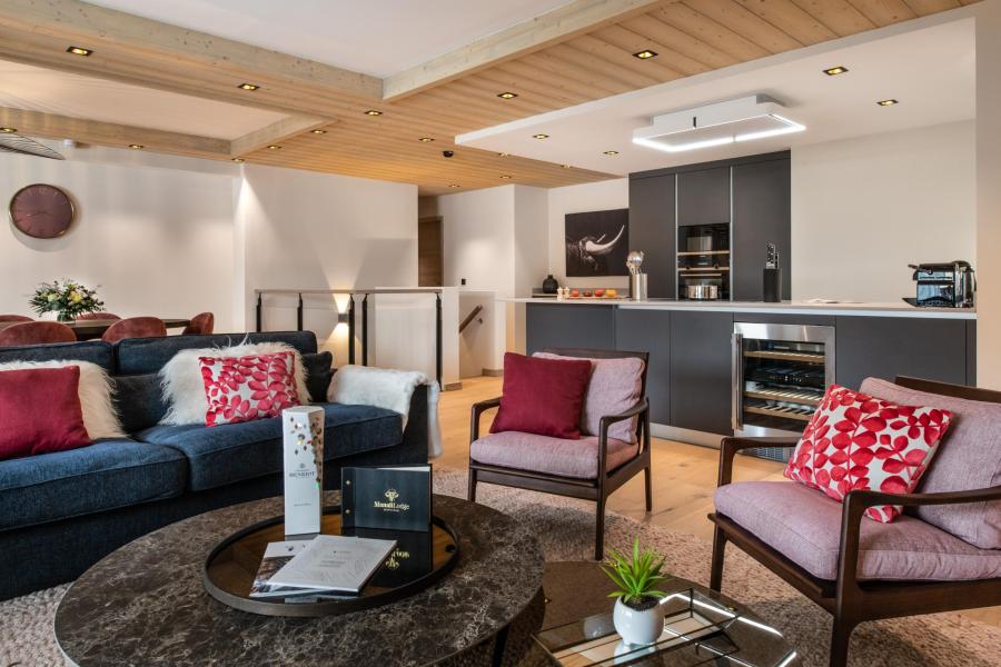 Skiverleih 4-Zimmer-Maisonette-Wohnung für 6-8 Personen (Kula) - Manali Lodge - Courchevel - Wohnzimmer