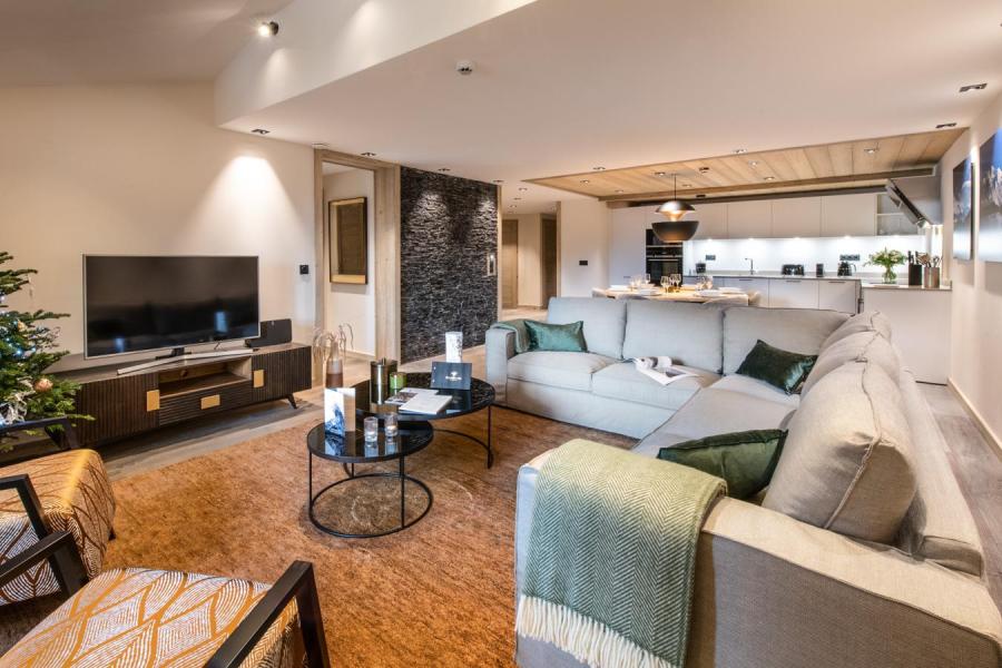 Wynajem na narty Apartament 3 pokojowy kabina 4-6 osób (Nagadi) - Manali Lodge - Courchevel - Pokój gościnny