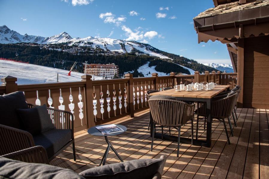 Ski verhuur Appartement 5 kabine kamers 8-10 personen (Kinabalu) - Manali Lodge - Courchevel - Balkon