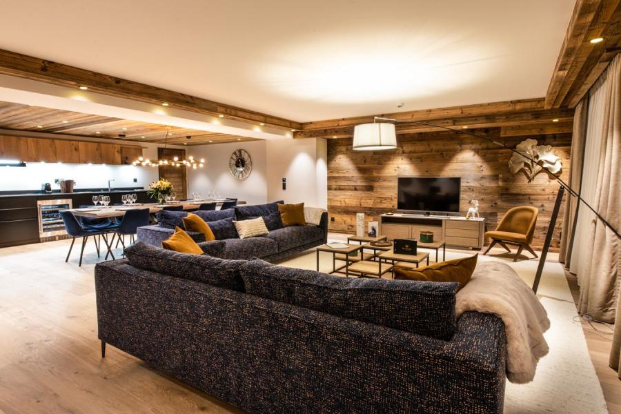 Skiverleih Wohnung 5 Zimmer Kabine 8-10 Personen (Kailash) - Manali Lodge - Courchevel - Wohnzimmer