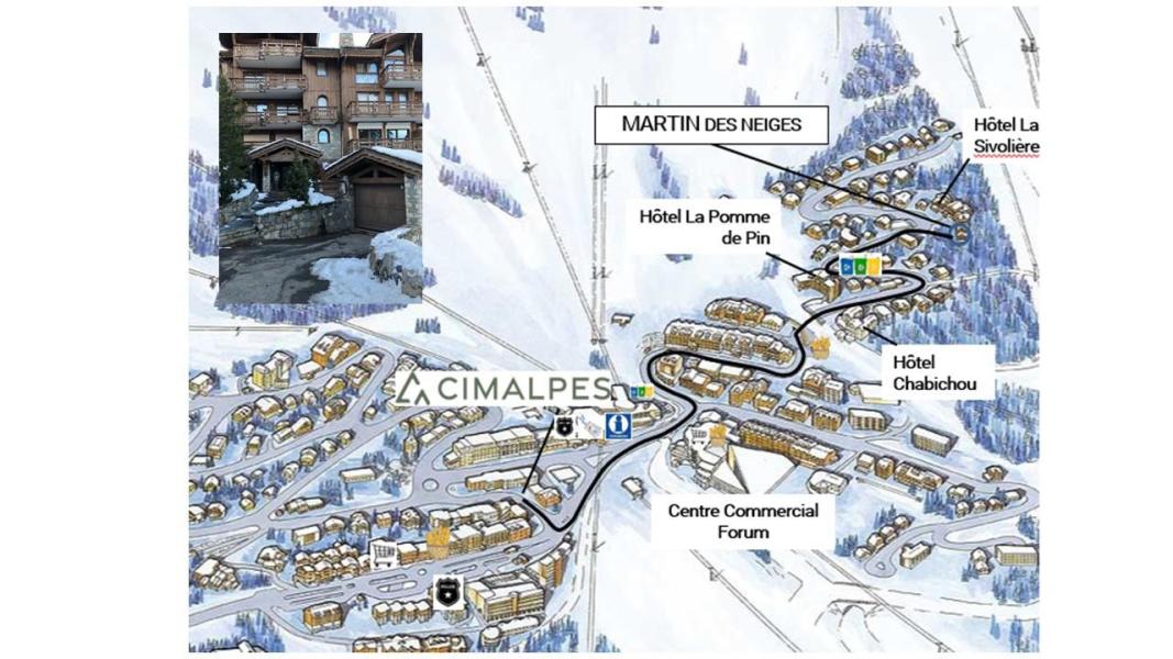 Аренда на лыжном курорте Martin Des Neiges - Courchevel - план