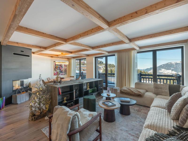 Rent in ski resort 4 room apartment 8 people (Limeo) - Mascara - Courchevel - Living room