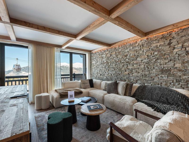 Rent in ski resort 4 room apartment 8 people (Limeo) - Mascara - Courchevel - Living room