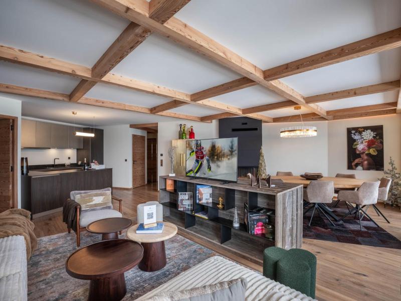 Rent in ski resort 4 room apartment 8 people (Michaelo) - Mascara - Courchevel - Living room