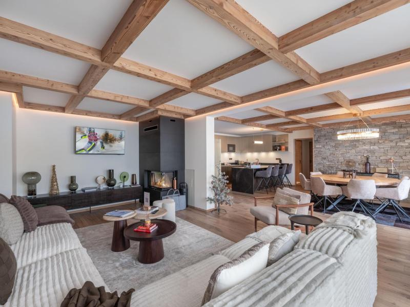 Skiverleih 4-Zimmer-Appartment für 8 Personen (Brunello) - Mascara - Courchevel - Wohnzimmer