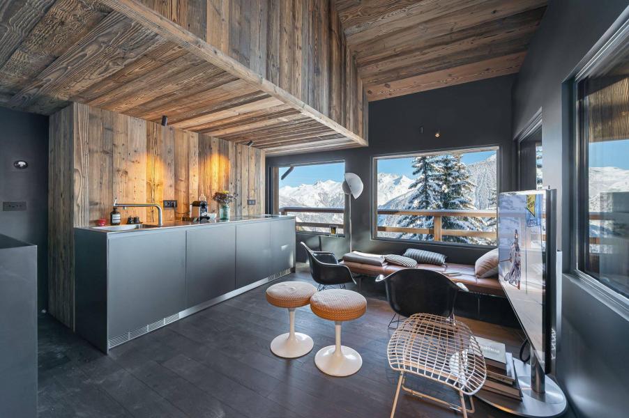 Ski verhuur Chalet duplex 3 kamers 6 personen (CANORS) - Mazot de Bellecôte - Courchevel - Woonkamer