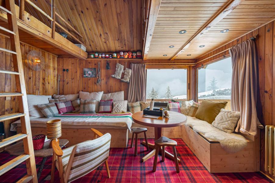 Ski verhuur Chalet 4 kamers 4 personen - Mazot les Bichettes - Courchevel - Woonkamer