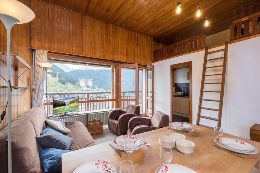 Ski verhuur Studio mezzanine 5 personen (RE012S) - Résidence 1650 - Courchevel - Woonkamer