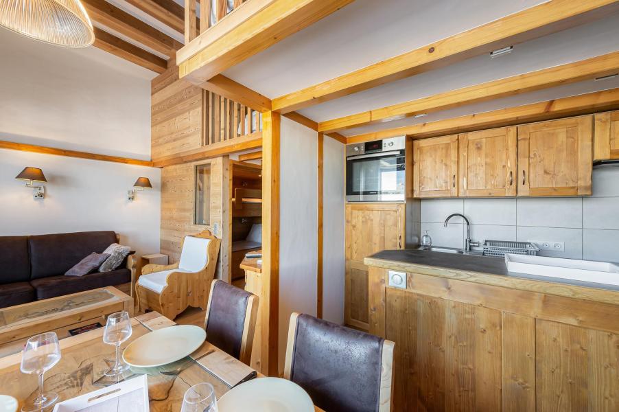 Location au ski Studio mezzanine 5 personnes (RE012D) - Résidence 1650 - Courchevel - Kitchenette