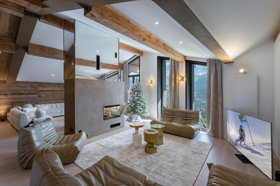 Rent in ski resort 5 room apartment 11 people (YERPA 2) - Résidence Alpamayor - Courchevel - Living room