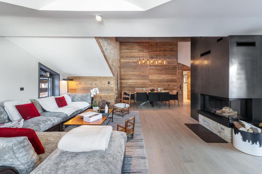 Ski verhuur Appartement 4 kamers 7 personen (M6) - Résidence Alpamayor - Courchevel - Woonkamer