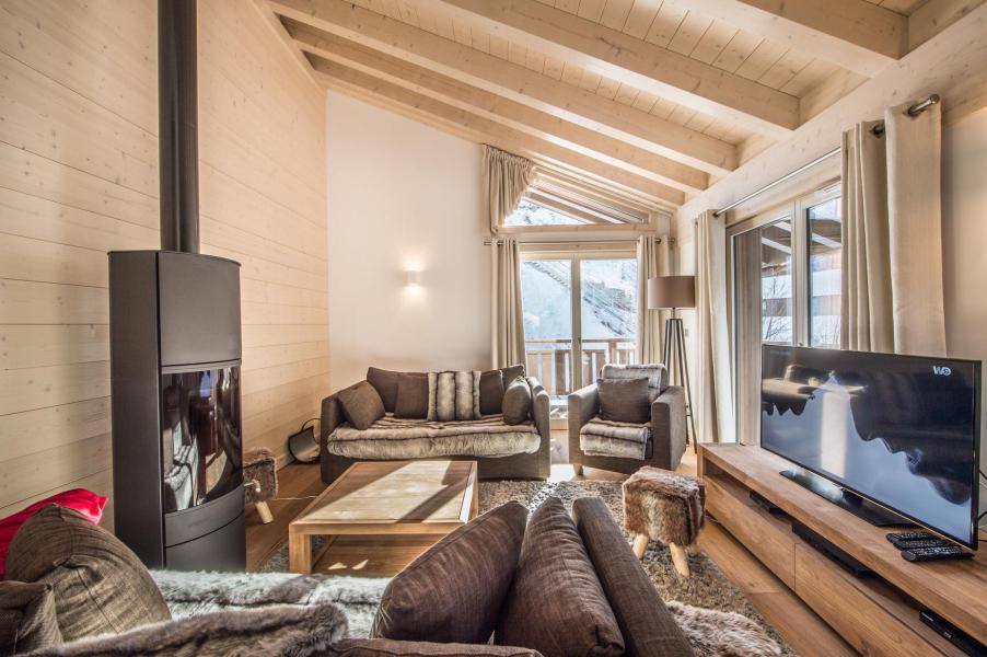 Rent in ski resort 5 room apartment 8 people (B31) - Résidence Aspen Lodge - Courchevel - Living room