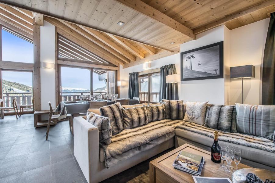 Rent in ski resort 5 room duplex apartment 8 people (A31) - Résidence Aspen Lodge - Courchevel - Living room