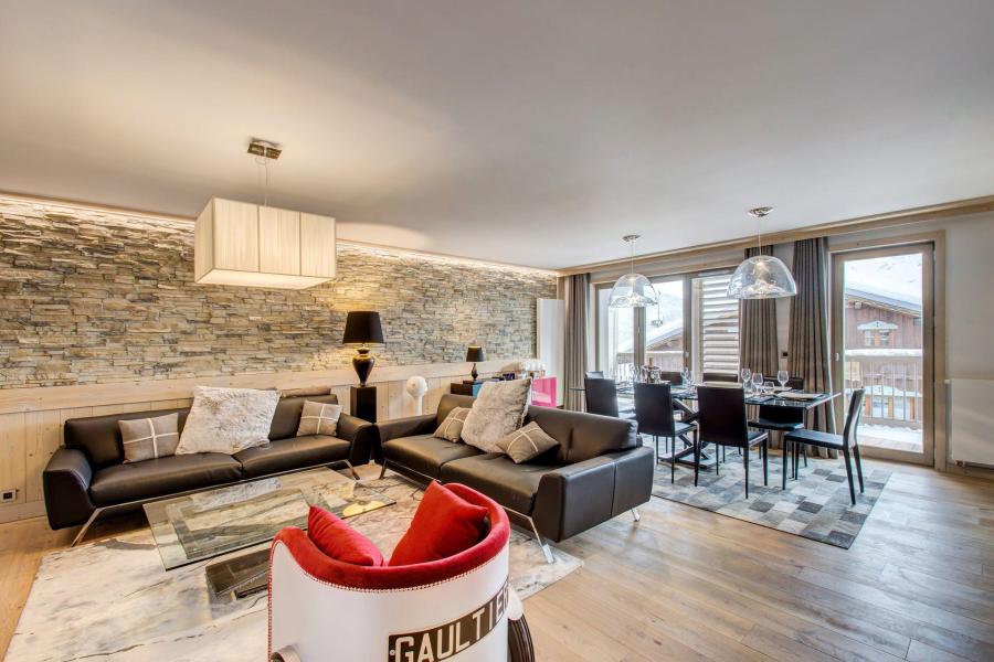 Аренда на лыжном курорте Апартаменты 5 комнат 8 чел. (233) - Résidence Carré Blanc - Courchevel - Салон