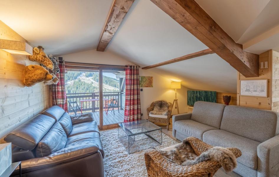 Skiverleih 4-Zimmer-Appartment für 6 Personen (8) - Résidence Chalet de l'Ourse - Courchevel - Wohnzimmer