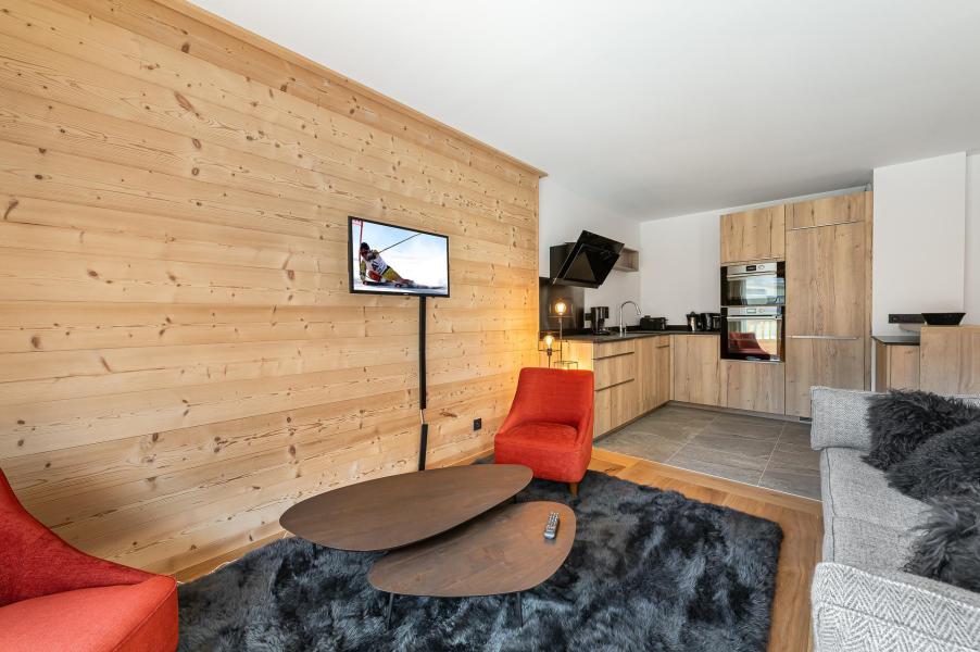 Skiverleih 3-Zimmer-Appartment für 4 Personen (103) - Résidence Chantemerle - Courchevel - Wohnzimmer