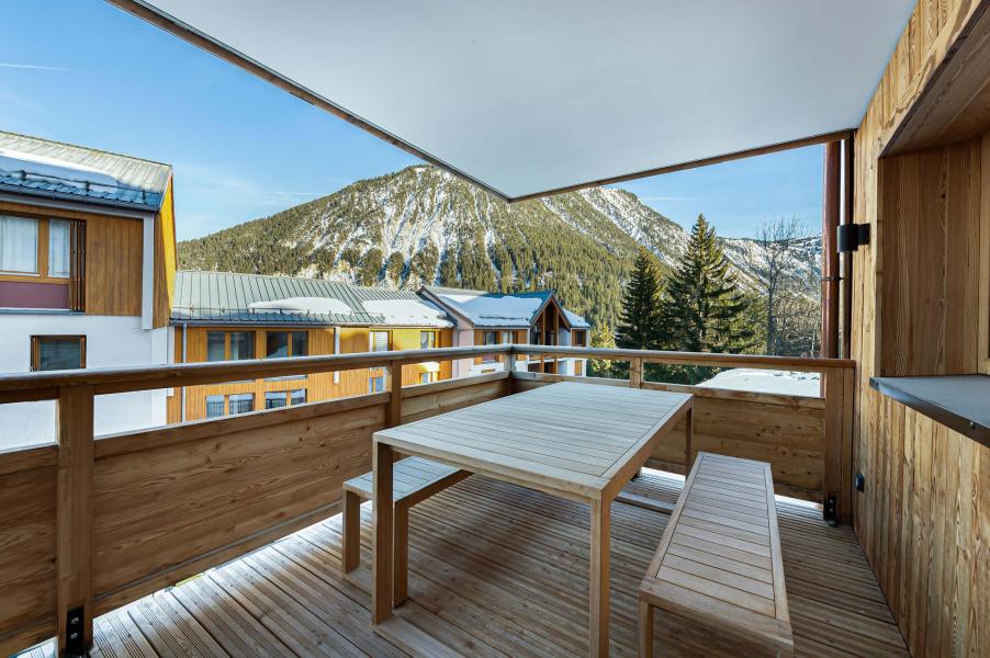 Skiverleih 3-Zimmer-Appartment für 6 Personen (RC01) - Résidence Chantemerle - Courchevel - Terrasse