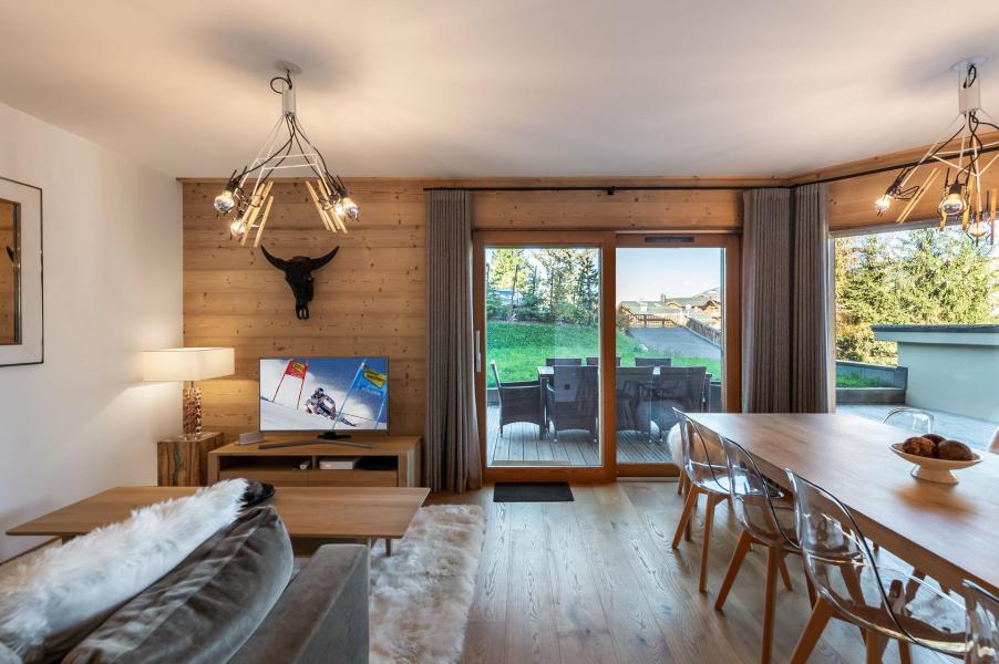 Skiverleih 4-Zimmer-Appartment für 8 Personen (RJ03) - Résidence Chantemerle - Courchevel - Wohnzimmer