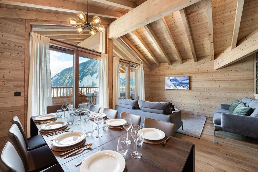 Skiverleih 4 Zimmer Maisonettewohnung für 9 Personen (206) - Résidence Chantemerle - Courchevel - Wohnzimmer