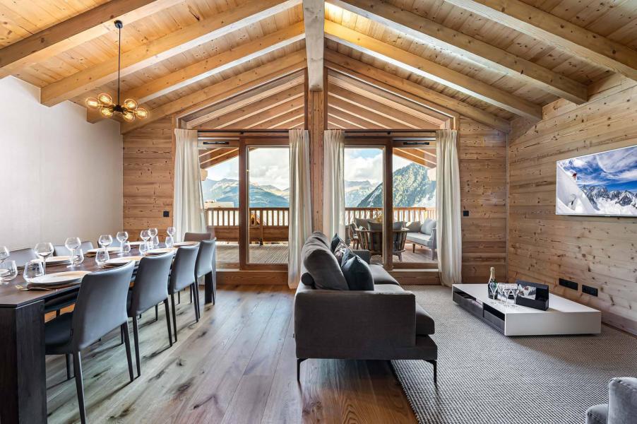 Skiverleih 4 Zimmer Maisonettewohnung für 9 Personen (206) - Résidence Chantemerle - Courchevel - Wohnzimmer