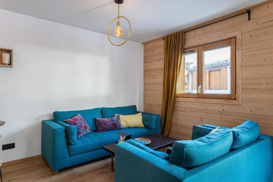 Ski verhuur Appartement 3 kamers 6 personen (RC01) - Résidence Chantemerle - Courchevel - Woonkamer