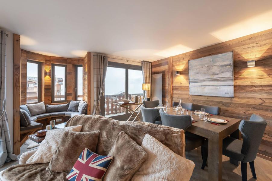 Skiverleih 4-Zimmer-Appartment für 6 Personen (102) - Résidence Cimes Blanches - Courchevel - Wohnzimmer