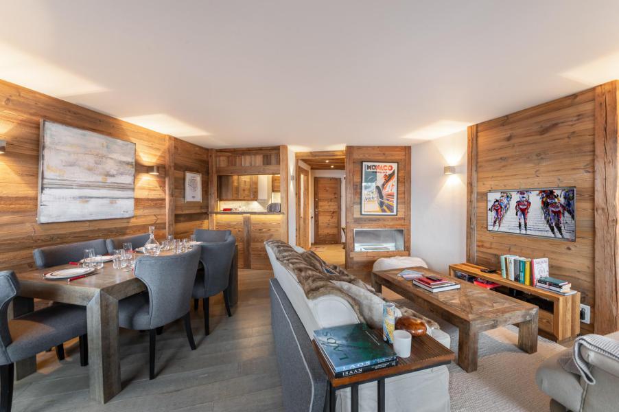 Skiverleih 4-Zimmer-Appartment für 6 Personen (102) - Résidence Cimes Blanches - Courchevel - Wohnzimmer