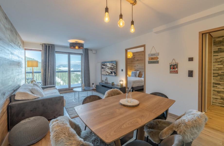 Ski verhuur Appartement 3 kamers 6 personen (H134) - Résidence Domaine de  l'Ariondaz - Courchevel - Woonkamer