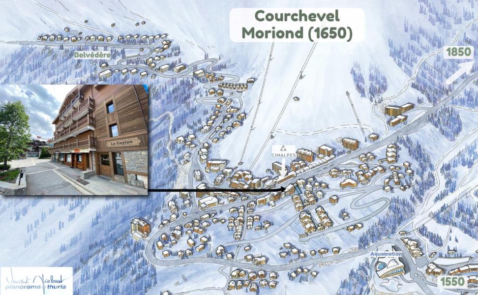 Wynajem na narty Résidence du Ceylan - Courchevel - Plan