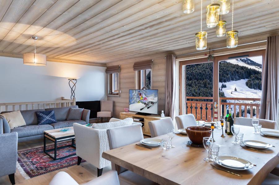 Ski verhuur Appartement 5 kamers 8 personen (302) - Résidence Everest - Courchevel - Woonkamer