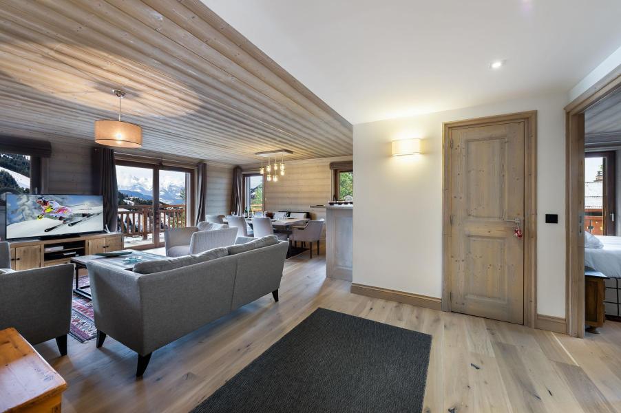 Ski verhuur Appartement 5 kamers 8 personen (302) - Résidence Everest - Courchevel - Woonkamer