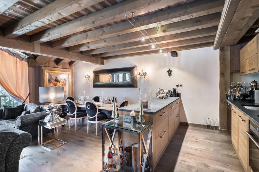 Ski verhuur Appartement duplex 4 kamers 6 personen (008) - Résidence Forêt du Praz - Courchevel - Woonkamer