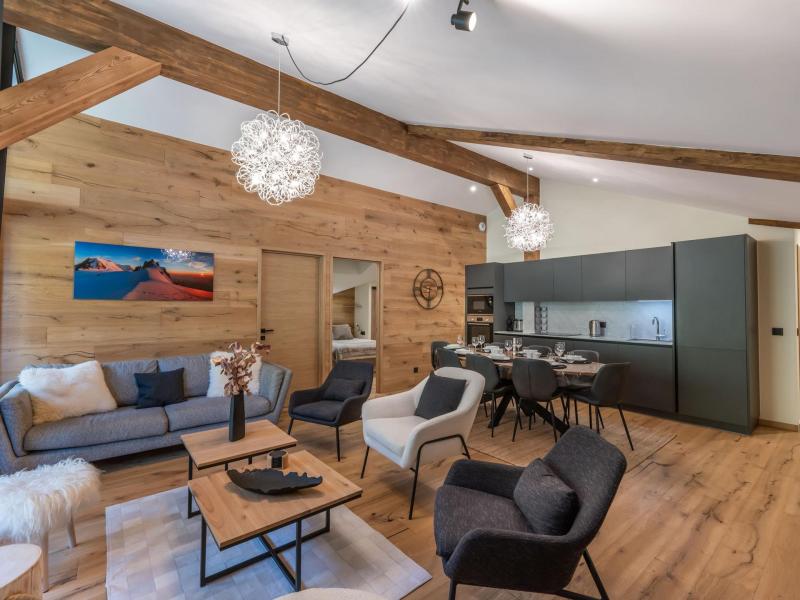 Skiverleih 4-Zimmer-Holzhütte für 7 Personen (241) - Résidence Fritillaire - Courchevel - Wohnzimmer