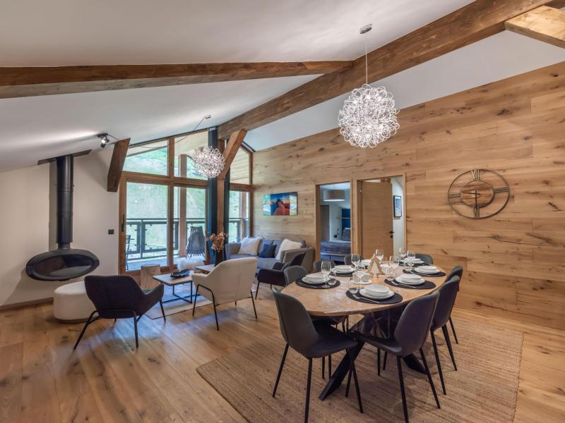 Skiverleih 4-Zimmer-Holzhütte für 7 Personen (241) - Résidence Fritillaire - Courchevel - Wohnzimmer