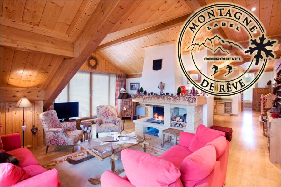 Rent in ski resort 3 room apartment 6 people - Résidence Jean Blanc Sports - Courchevel - Living room