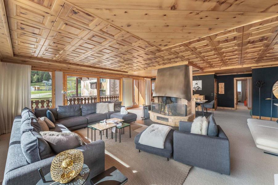 Skiverleih 4-Zimmer-Appartment für 7 Personen (3) - Résidence Jean Blanc Sports - Courchevel - Wohnzimmer