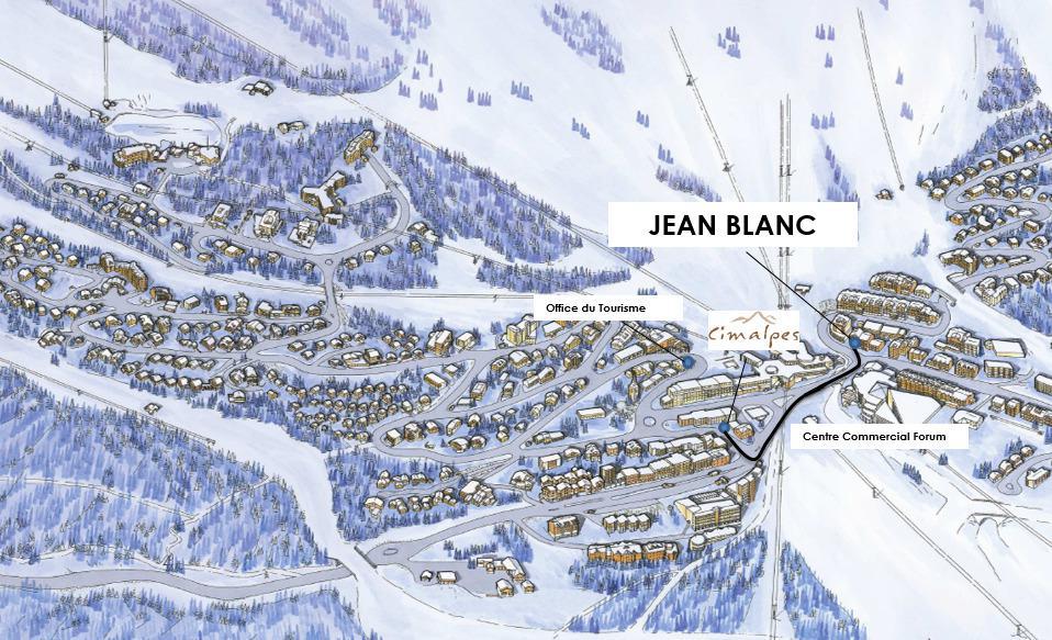 Alquiler al esquí Résidence Jean Blanc Sports - Courchevel - Plano