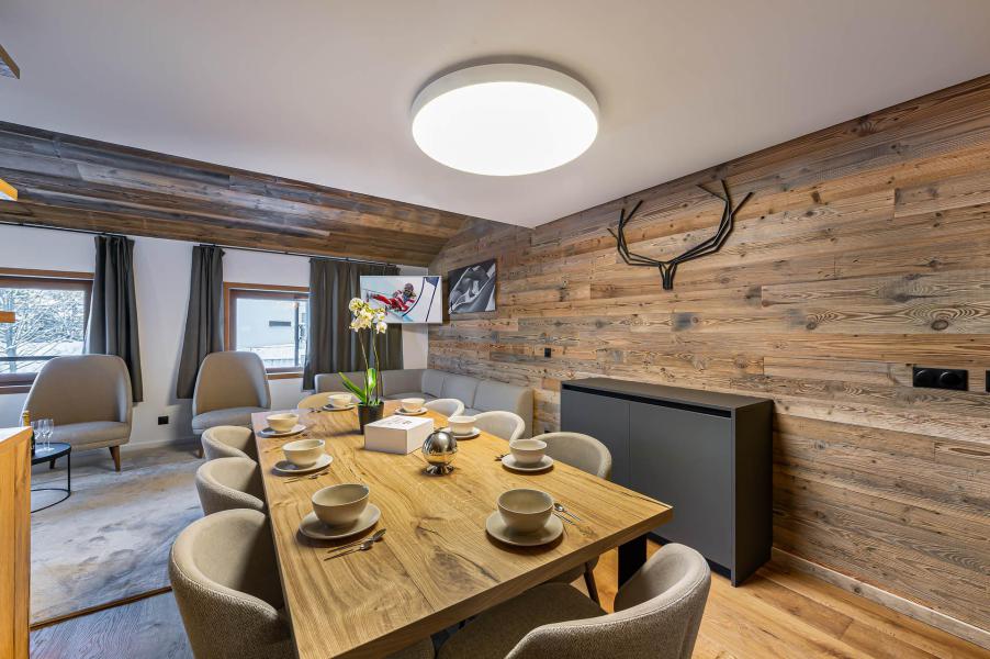 Rent in ski resort 5 room duplex apartment 10 people (31) - Résidence les Ancolies - Courchevel - Dining area