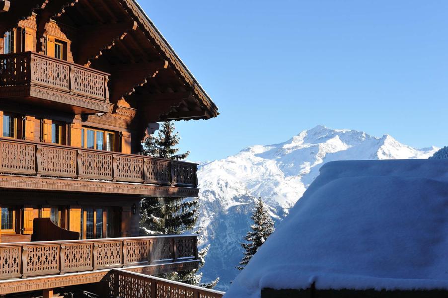 Vacances en montagne Résidence Les Bleuets - Courchevel - Extérieur hiver
