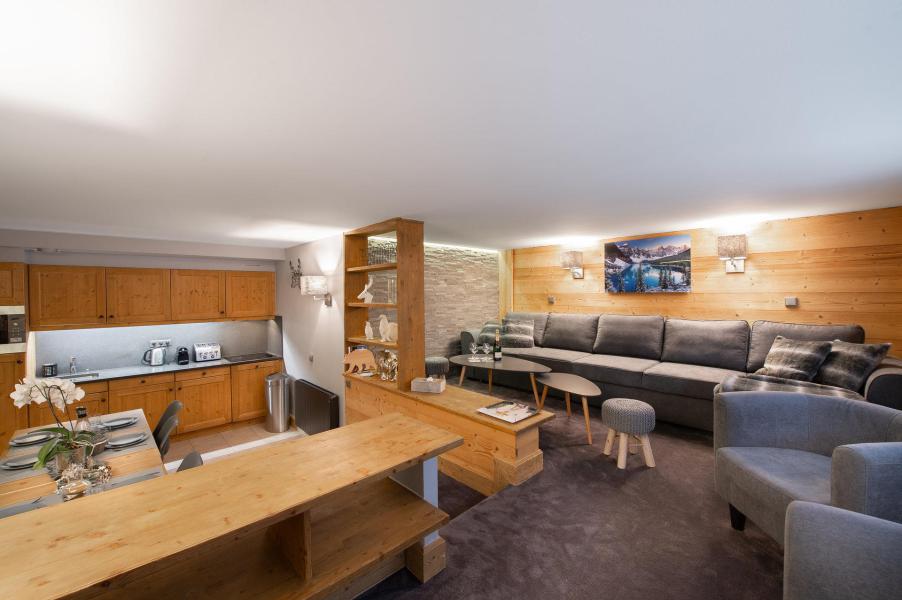 Ski verhuur Appartement 4 kamers 6 personen (WINTER 127) - Résidence les Chalets du Forum - Courchevel - Woonkamer