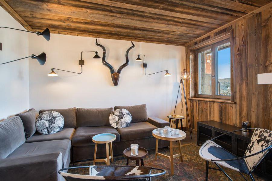 Wynajem na narty Apartament 5 pokojowy 8 osób (2) - Résidence les Follières - Courchevel - Pokój gościnny