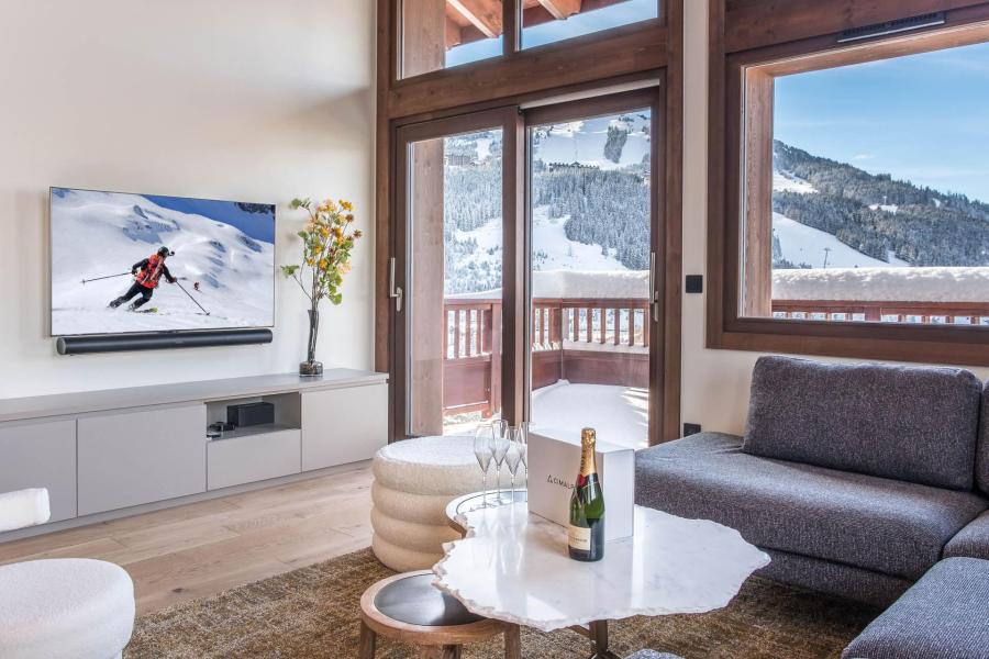 Skiverleih 4 Zimmer Maisonettewohnung für 8 Personen (ARCELIN 4) - Résidence les Glaciers - Courchevel - Wohnzimmer