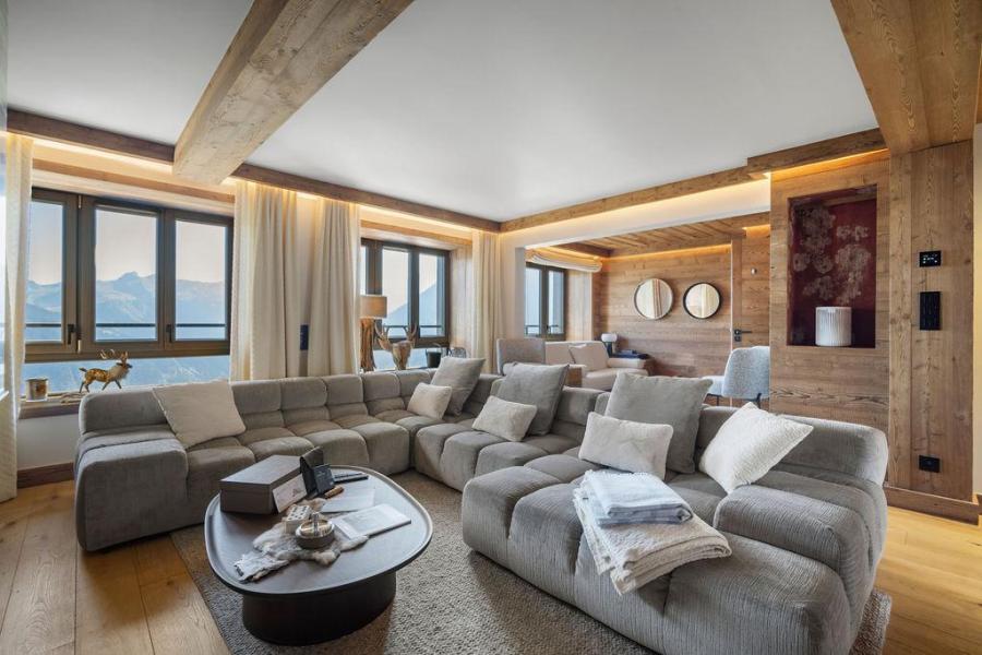 Skiverleih 4 Zimmer Maisonettewohnung für 6 Personen (720B) - Résidence les Portes de Courchevel - Courchevel - Wohnzimmer