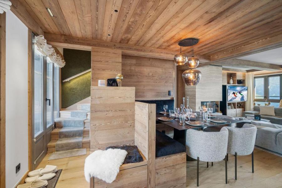 Skiverleih 4 Zimmer Maisonettewohnung für 6 Personen (720B) - Résidence les Portes de Courchevel - Courchevel - Wohnzimmer