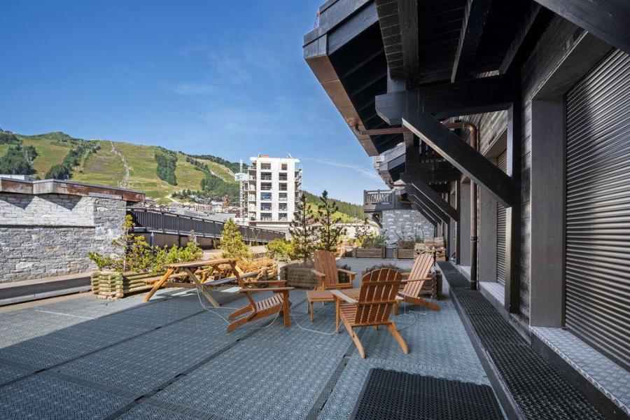 Alquiler al esquí Apartamento dúplex 4 piezas 6 personas (720B) - Résidence les Portes de Courchevel - Courchevel - Terraza