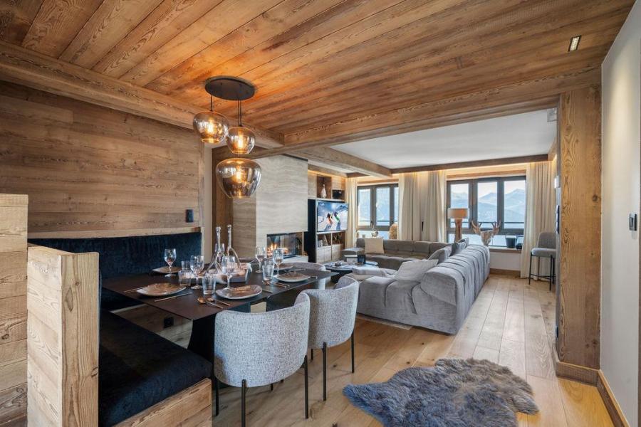 Ski verhuur Appartement duplex 4 kamers 6 personen (720B) - Résidence les Portes de Courchevel - Courchevel - Woonkamer