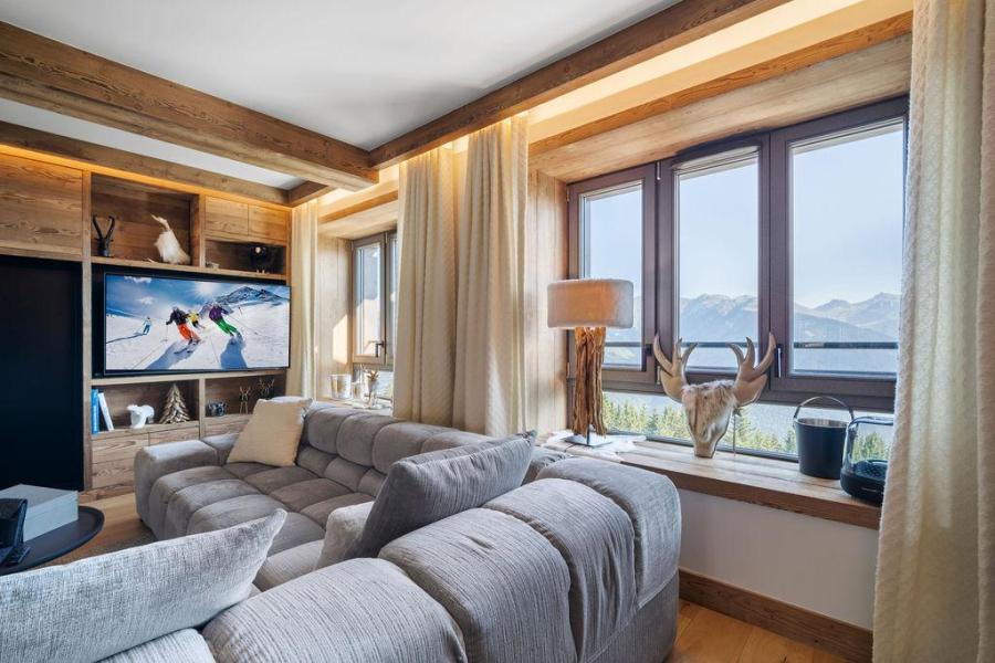 Ski verhuur Appartement duplex 4 kamers 6 personen (720B) - Résidence les Portes de Courchevel - Courchevel - Woonkamer