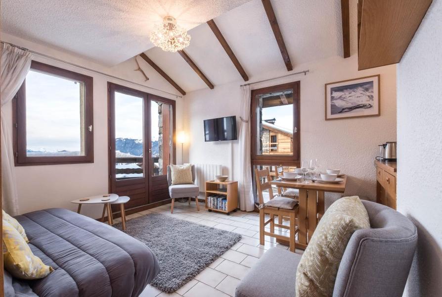 Wynajem na narty Apartament 2 pokojowy 4 osób (02) - Résidence les Primevères - Courchevel - Pokój gościnny