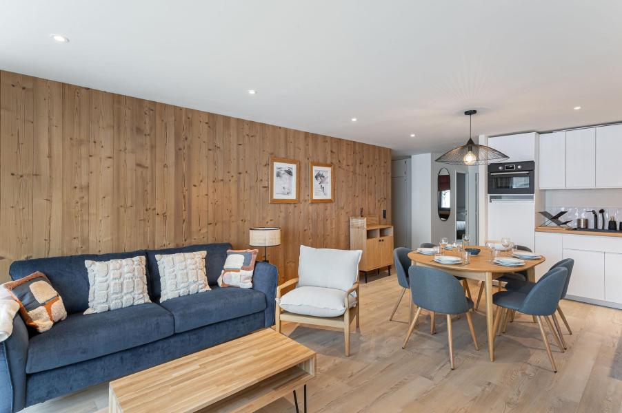 Skiverleih 3-Zimmer-Appartment für 7 Personen (604) - Résidence Ourse Bleue - Courchevel - Wohnzimmer