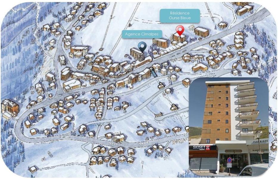 Rent in ski resort Résidence Ourse Bleue - Courchevel - Plan